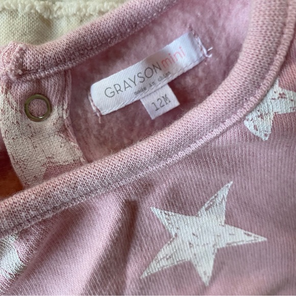 Grayson Mini light pink star bubble romper - Picture 3 of 4